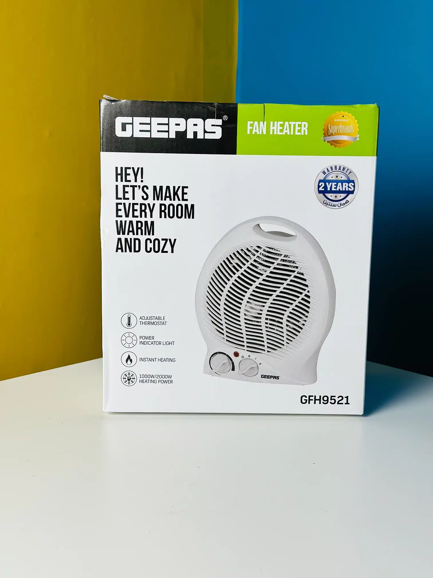 GEEPAS Fan Heater GFH9521