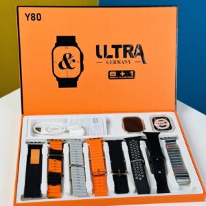 Y80 Ultra Smartwatch With 8 Strap