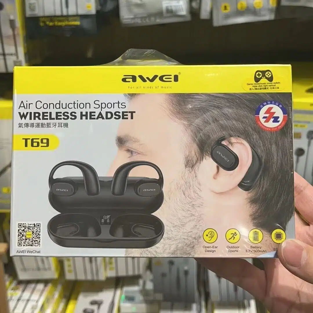 Awei T69 Wireless Air Conduction Bluetooth Earphones