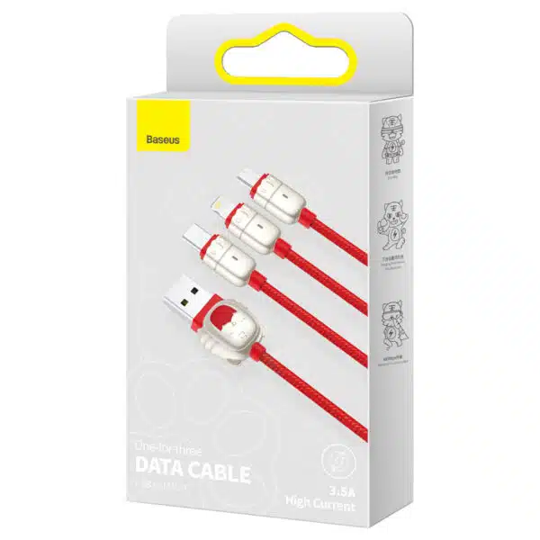 Baseus One-for-Three Data Cable