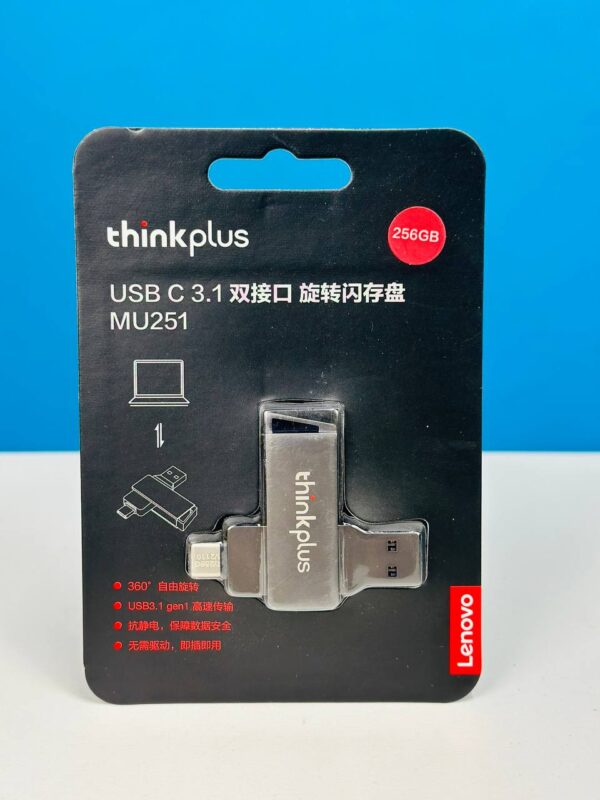 Lenovo thinkplus MU251 USB 3.1 & type-c Dual-port  flash drive - Image 2