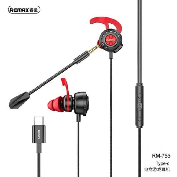 Remax RM755 Gaming Earphone With Super Bass For Type-C - Image 2