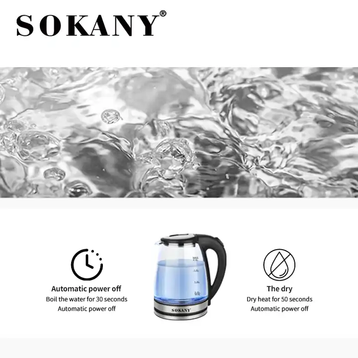 Sokany SK-1029 Electric Glass Kettle