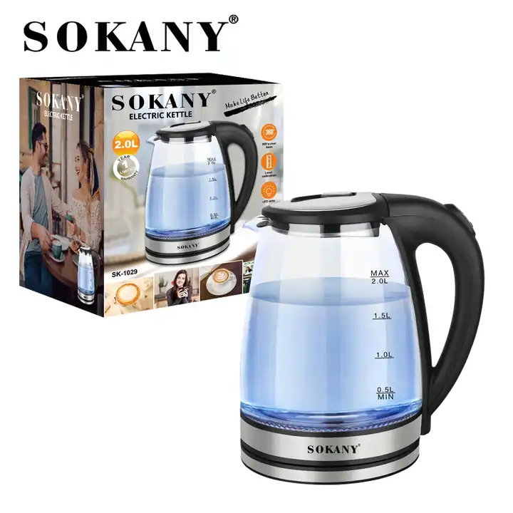 Sokany SK-1029 Electric Glass Kettle