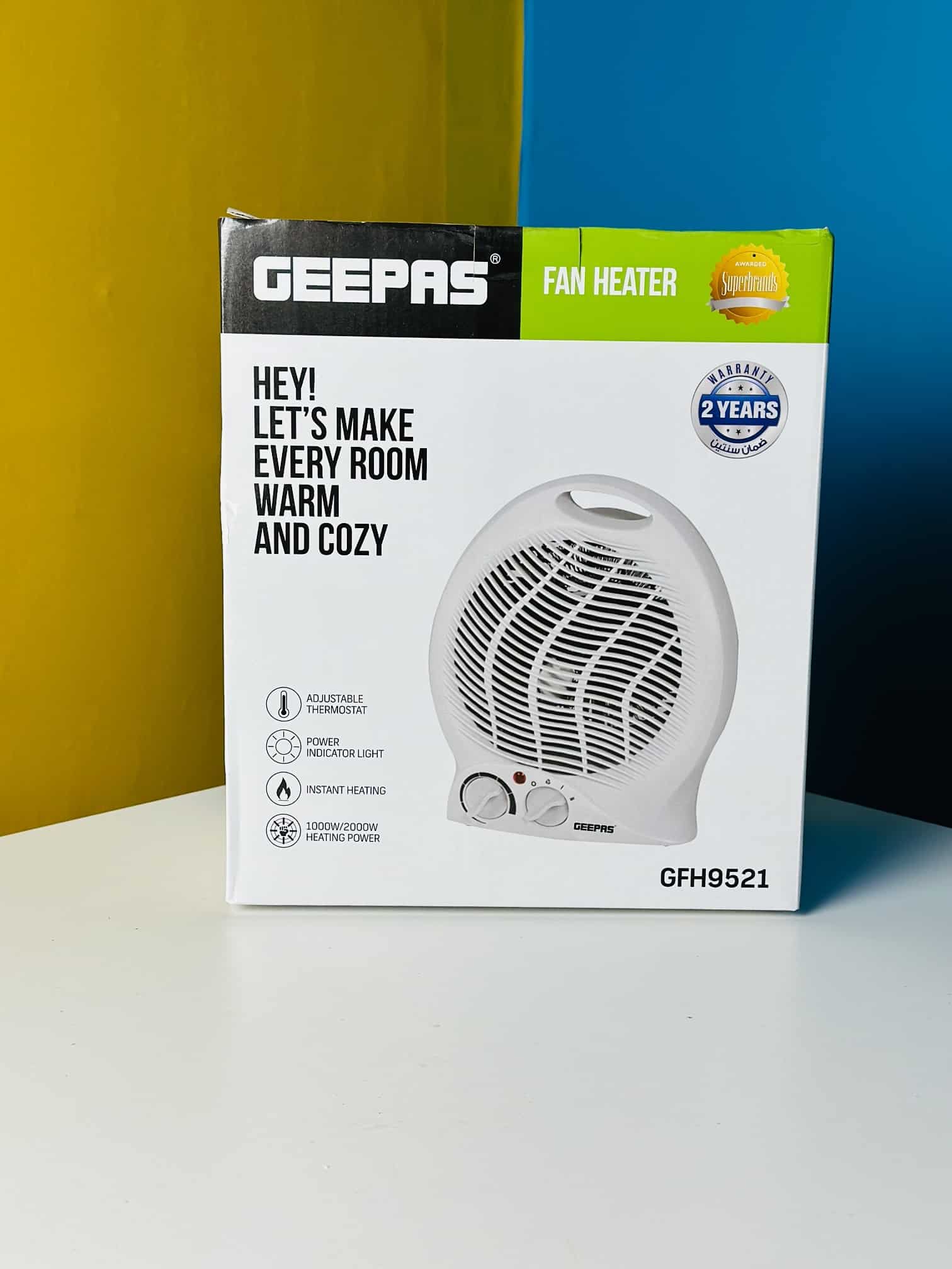 GEEPAS Fan Heater GFH9521