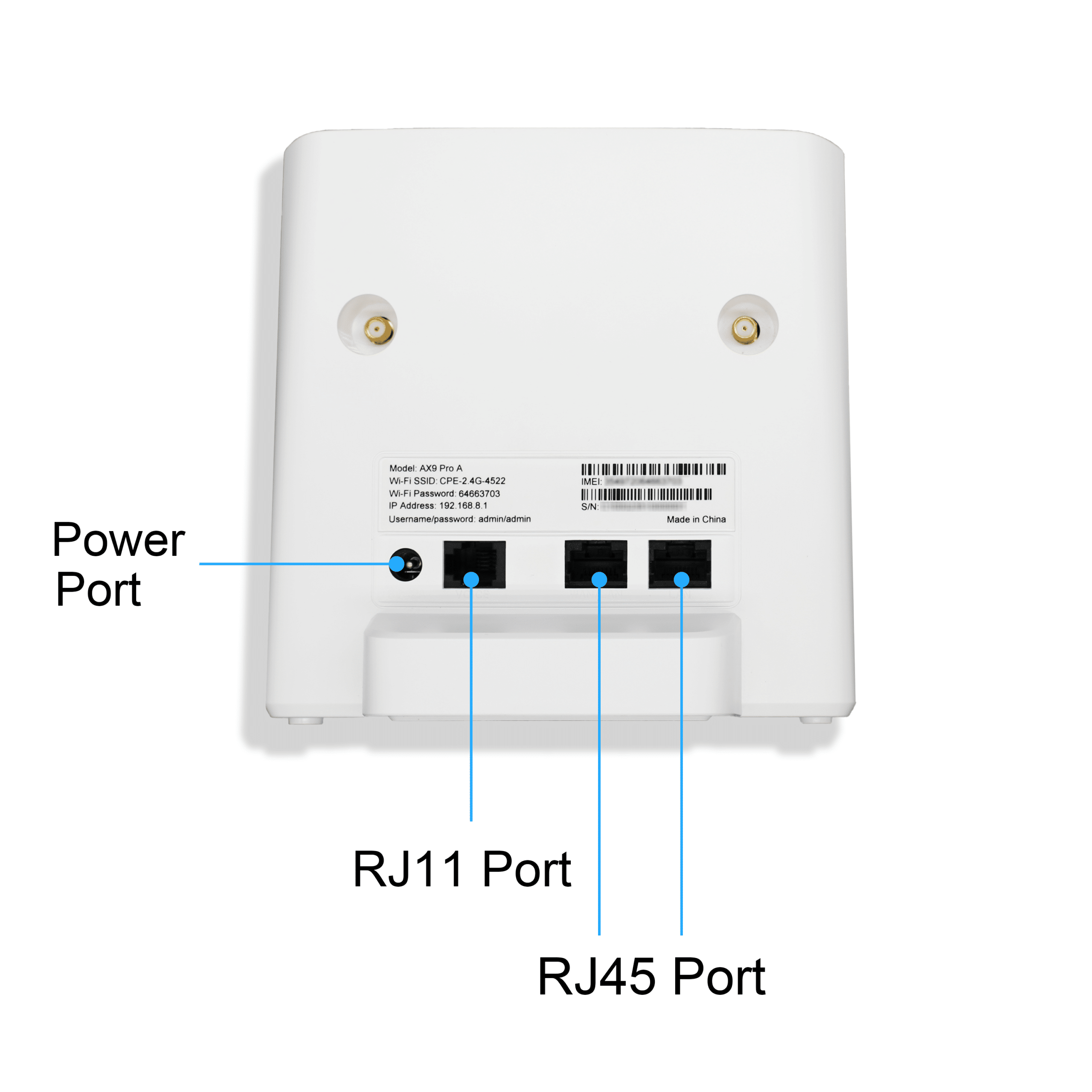 4G SIM Supported Rechargeable WiFi Router