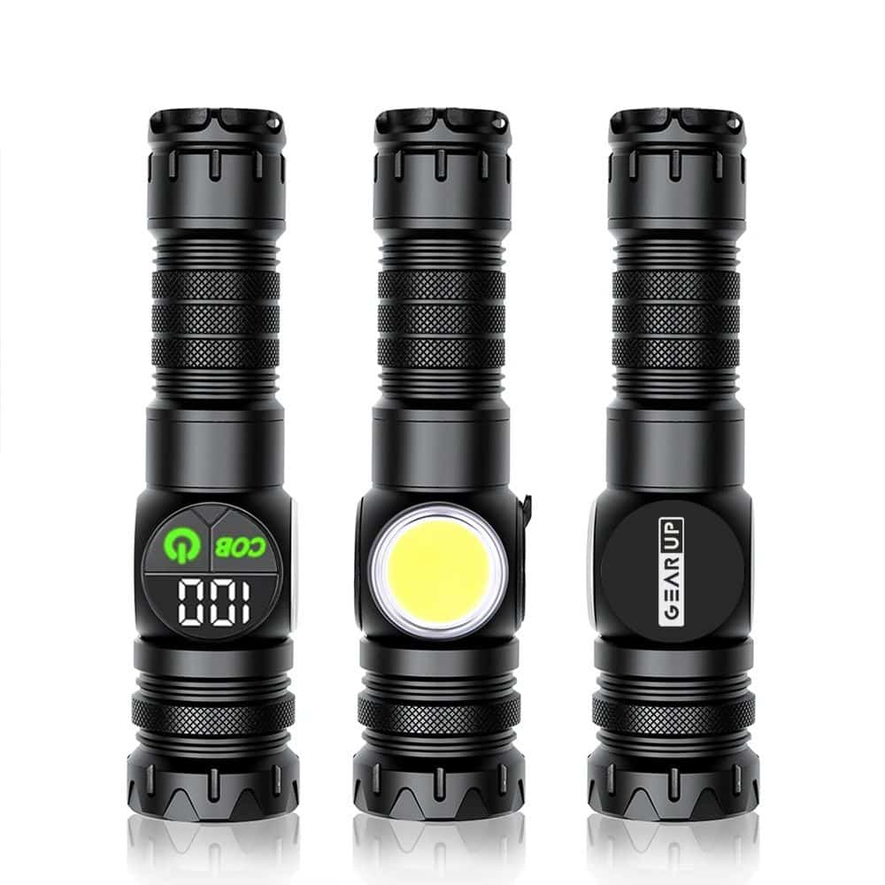 GearUP K60 Rechargeable Flashlight 10W COB + LED Torchlight - Image 2