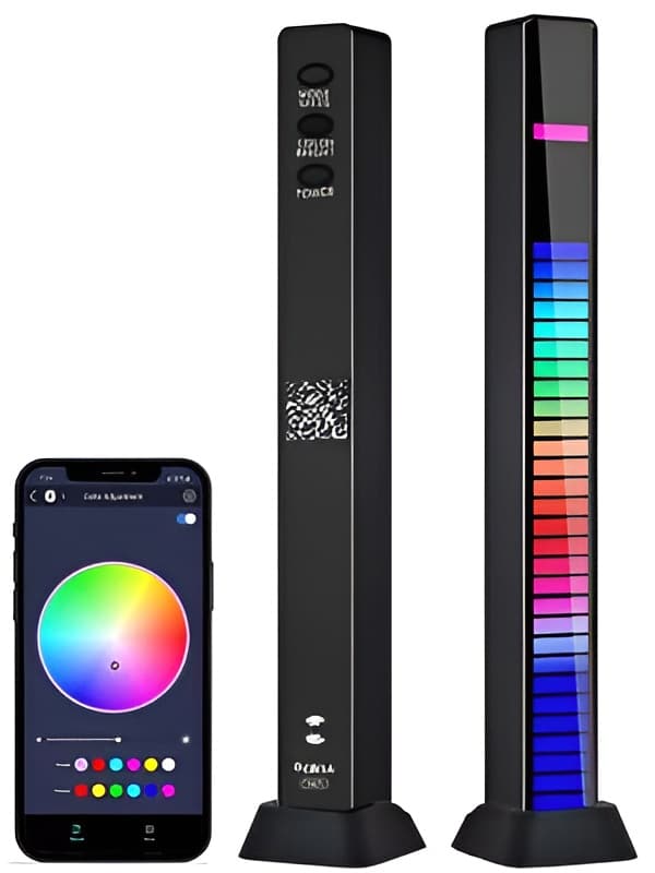3d rgb app control rechargeable rhythm light