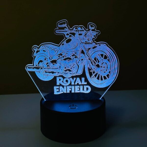 GearUP Acrylic Multicolor Night lamp ( Royal Enfeild)