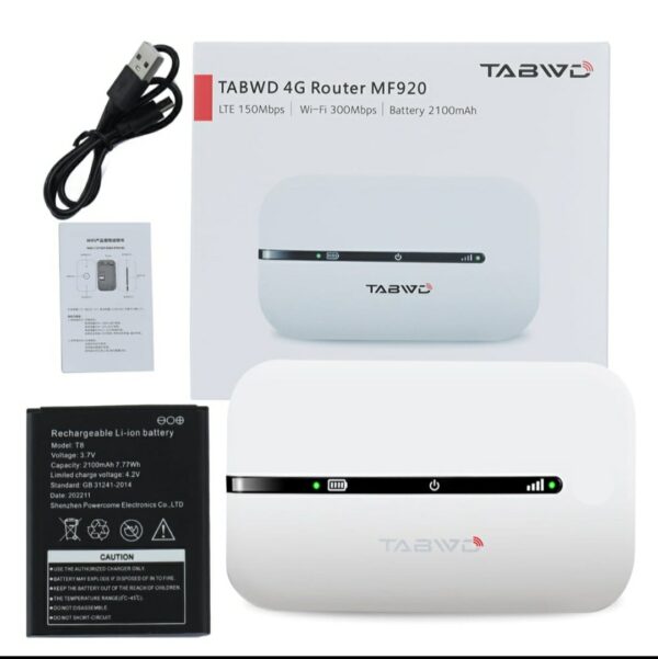 TABWD 4G Router MF920 – White Color - Image 2