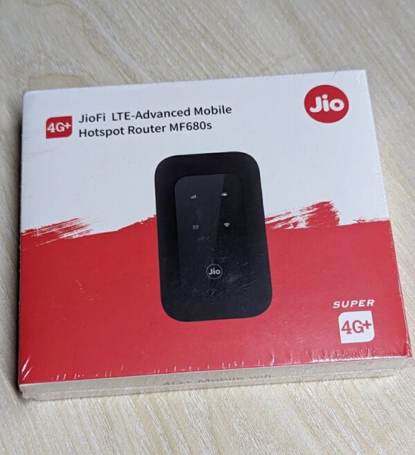 JIO 4G LTE MF680s Mobile WiFi Hotspot Portable Router-Black - Image 2