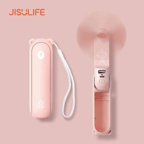 JISULIFE F8X Mini Fan Portable Fan & Power Bank (Upgrade Version)