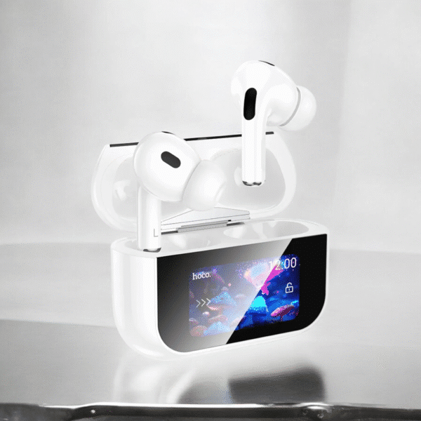 Hoco EW79 Bright ANC Touch Screen Bluetooth Earbuds – White