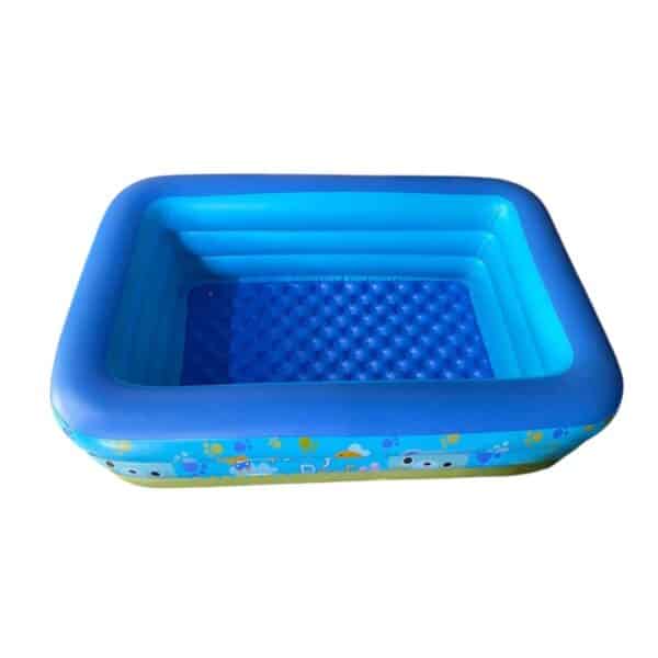 Sangda Three-Ring Rectangular Inflatable Pool with electric Pump – 210 cm - Image 2